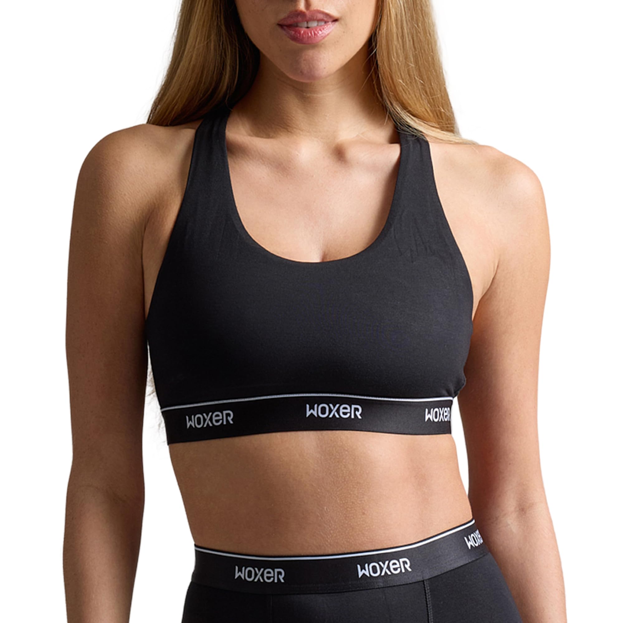 Woxer Boss Bralette for Women – Wireless, Seamless Racerback – Modal Sports Bra, Lounge, Sleep Bralette, Wireless Bra