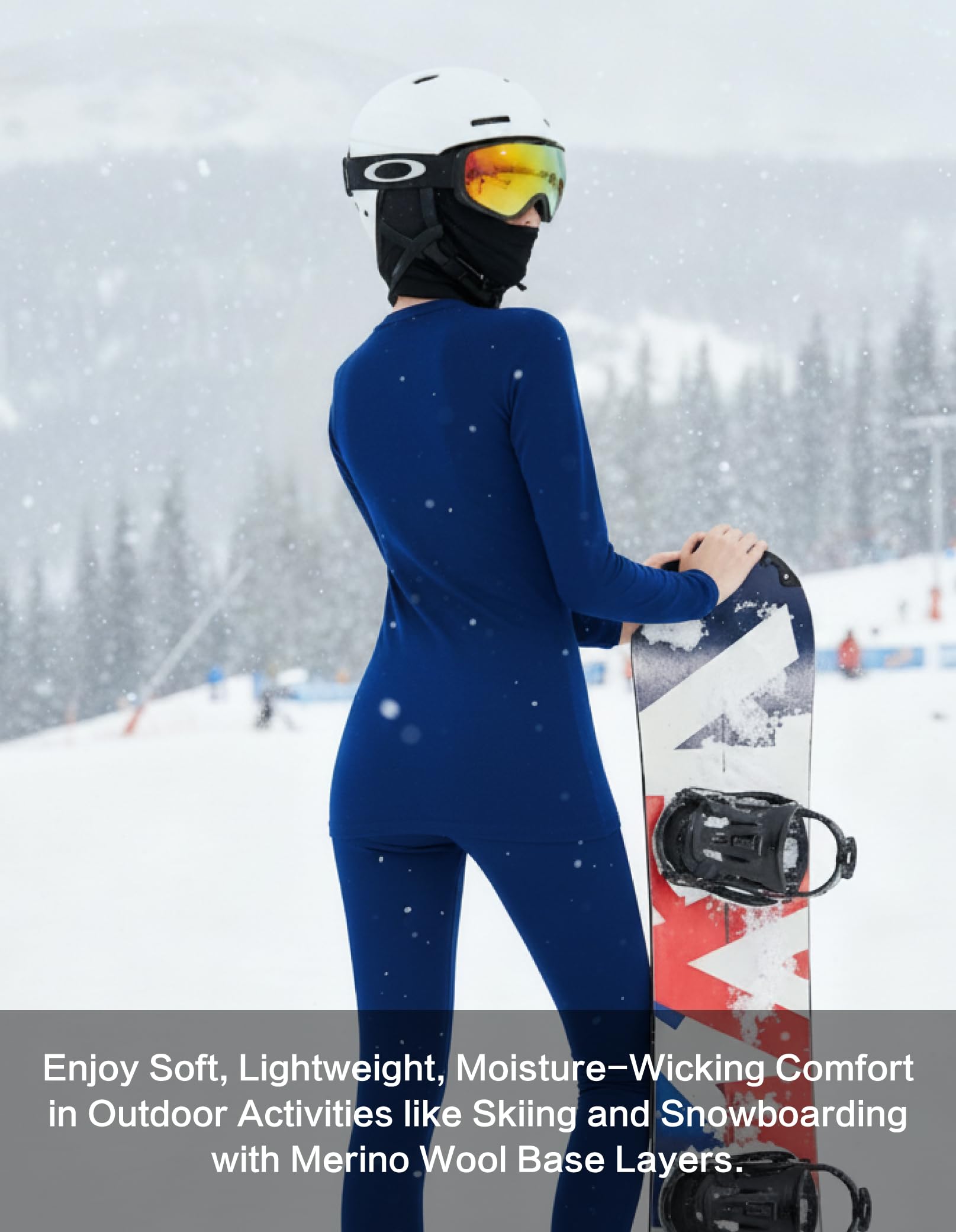 Women's Merino Wool Thermal Base Layer Set