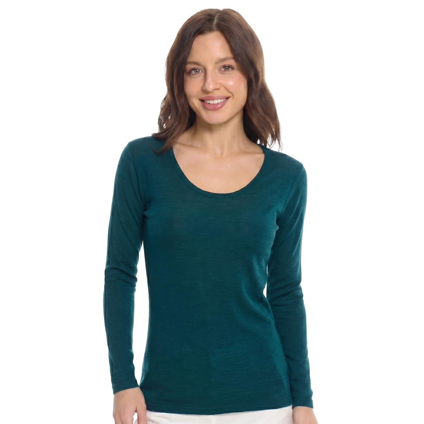 Women's Merino Wool Thermal Base Layer Shirt