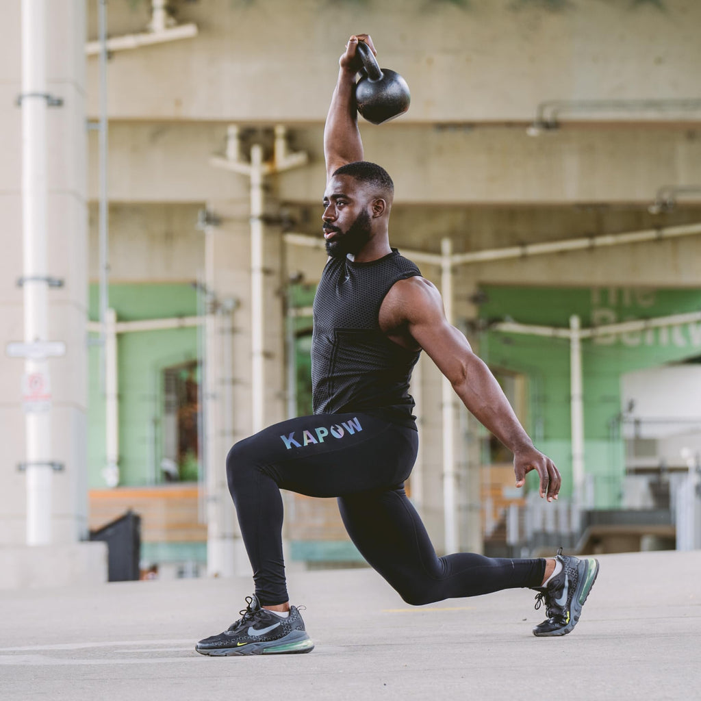 Kapow Meggings High Compression Performance Range - Mens Athletic Leggings with Pockets & High Compression