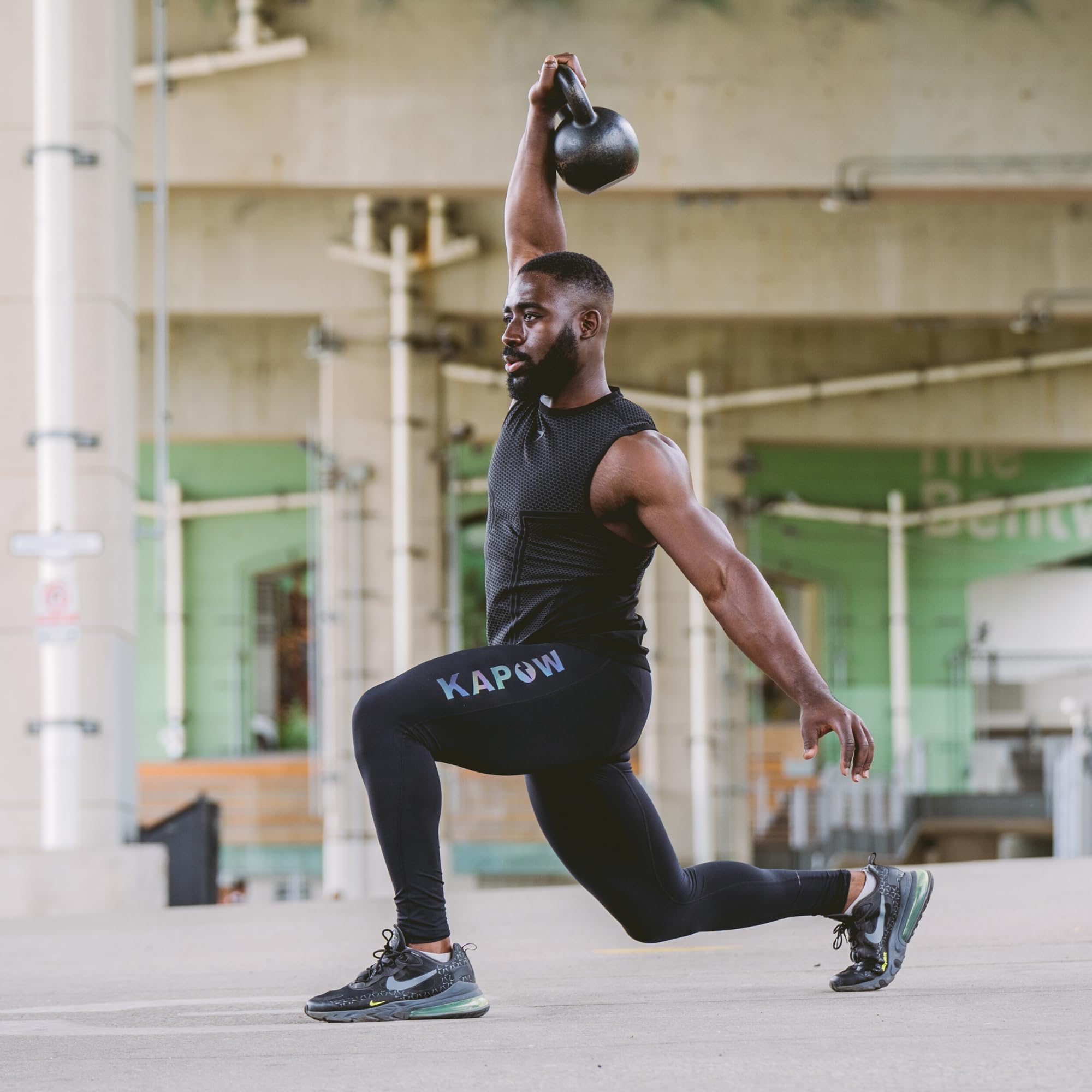 Kapow Meggings High Compression Performance Range - Mens Athletic Leggings with Pockets & High Compression