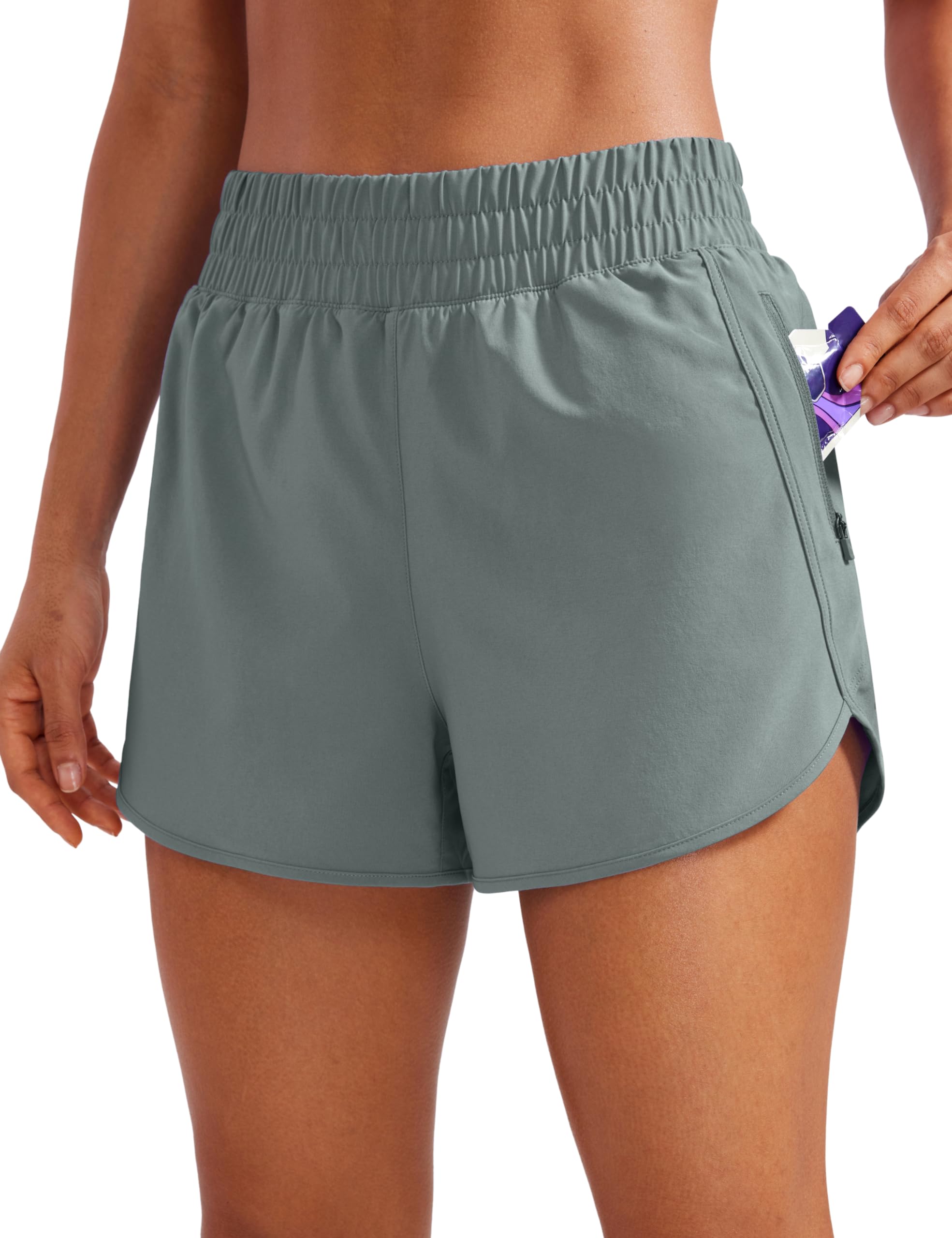 CRZ YOGA Dolphin Athletic Shorts 3"