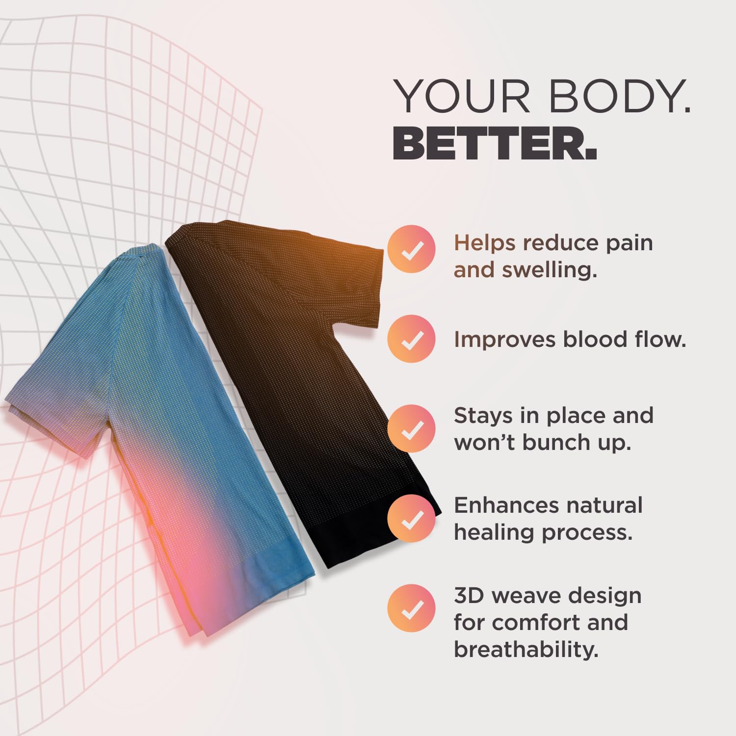 Incrediwear Men's Infrared Athletic Shirt - Performance Workout Shirt for Men Boosts Circulation, Speeds Recovery Active Wear