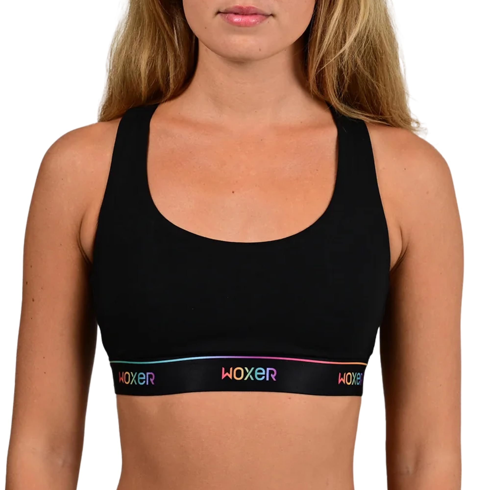 Woxer Boss Bralette for Women – Wireless, Seamless Racerback – Modal Sports Bra, Lounge, Sleep Bralette, Wireless Bra