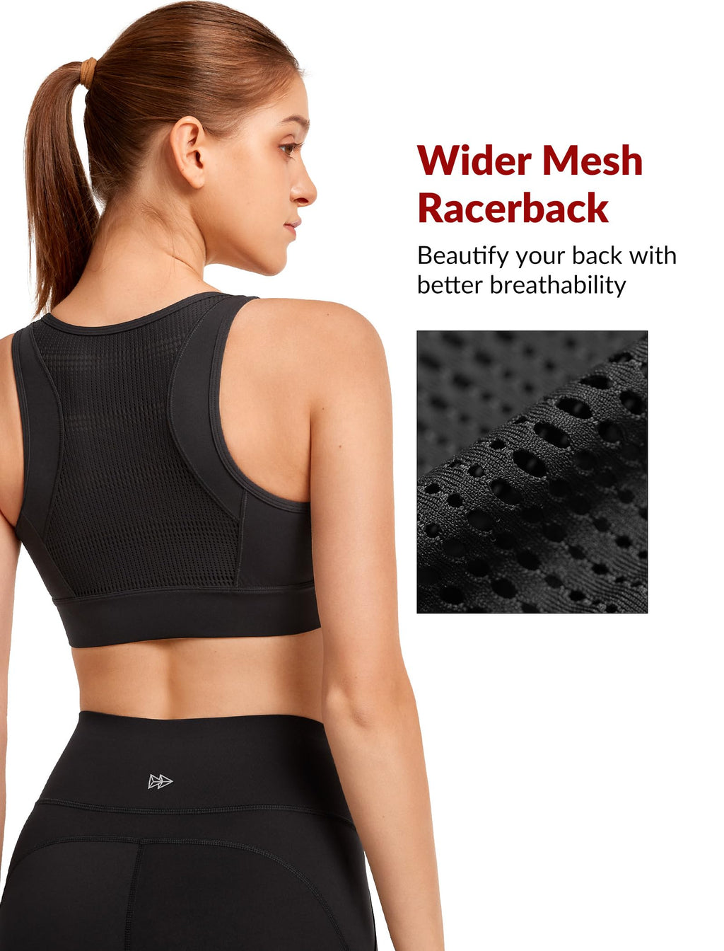Women's Front Closure High Impact Sports Bra