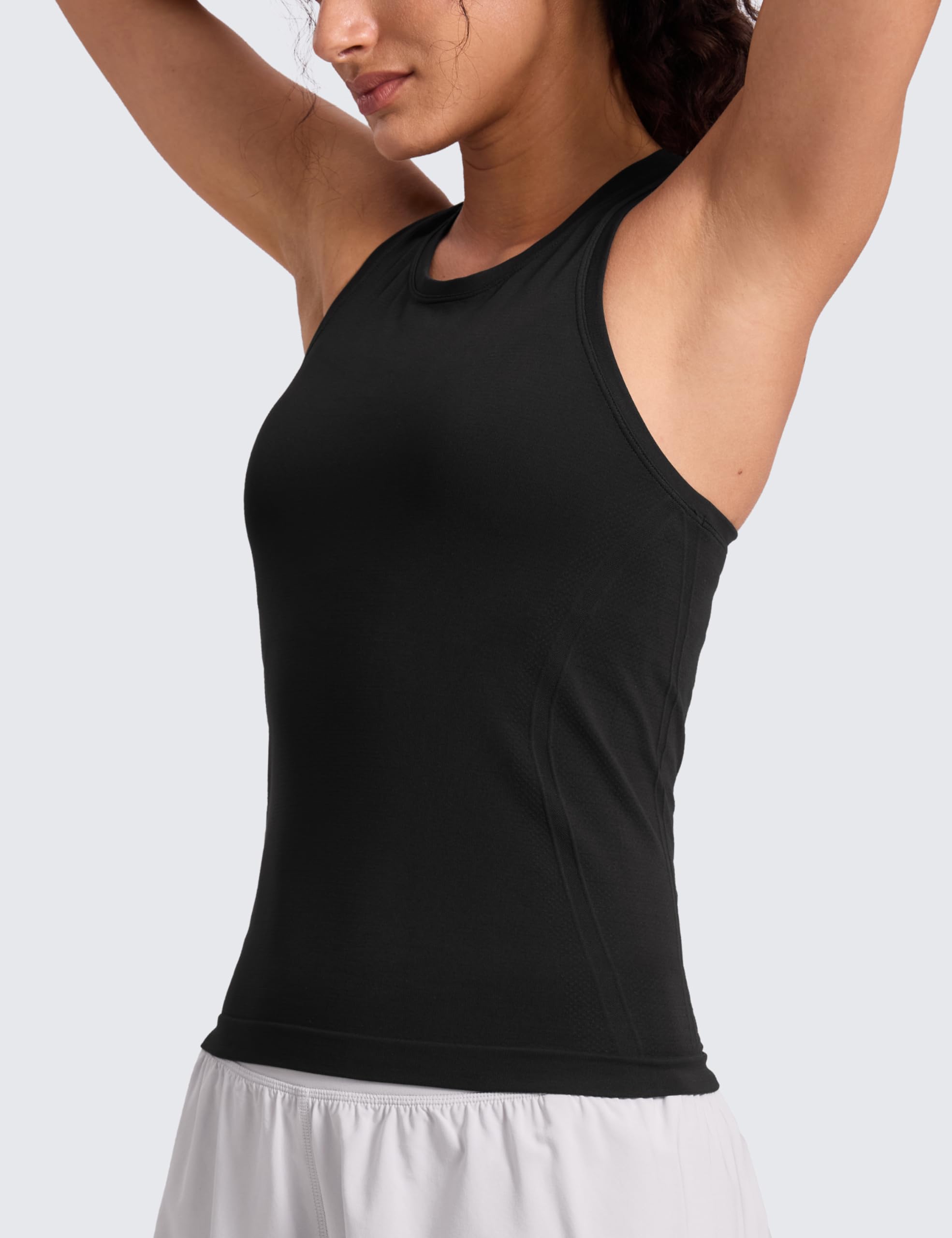 CRZ YOGA Seamless Racerback Tank Waist Length