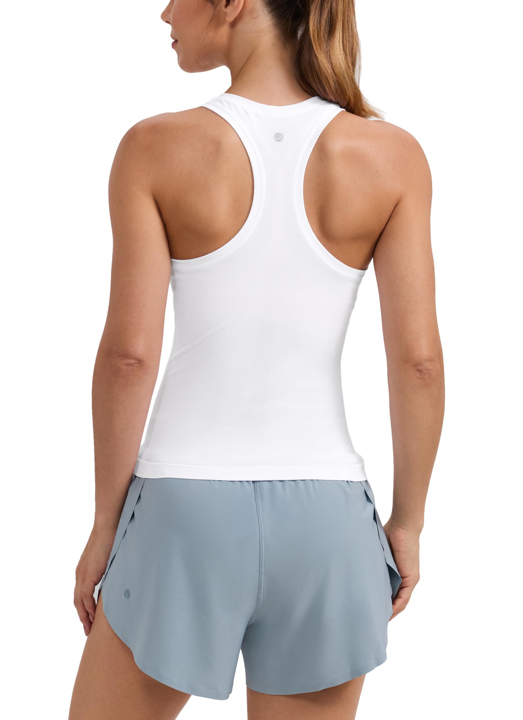 CRZ YOGA Seamless Racerback Tank Waist Length