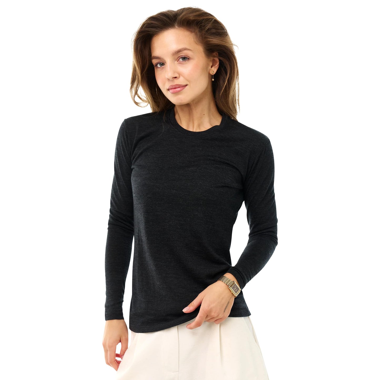 Women's Merino Wool Thermal Base Layer Shirt