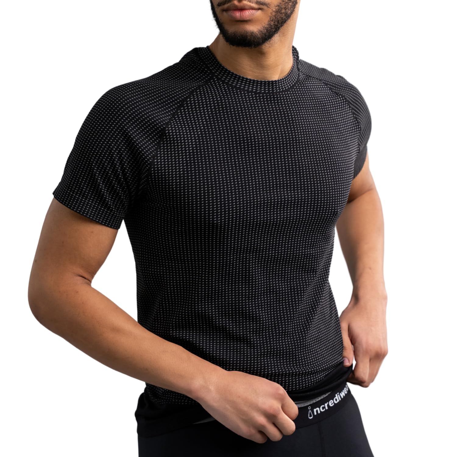 Incrediwear Men's Infrared Athletic Shirt - Performance Workout Shirt for Men Boosts Circulation, Speeds Recovery Active Wear