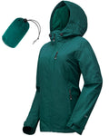 Women's Lightweight Waterproof Hooded Rain Jacket
