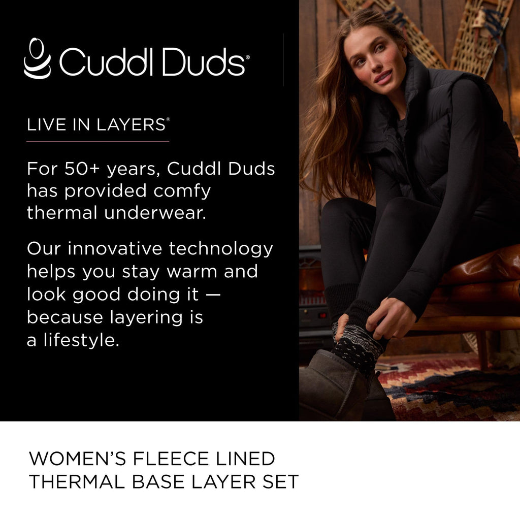 Women's Fleece Lined Thermal Base Layer Set