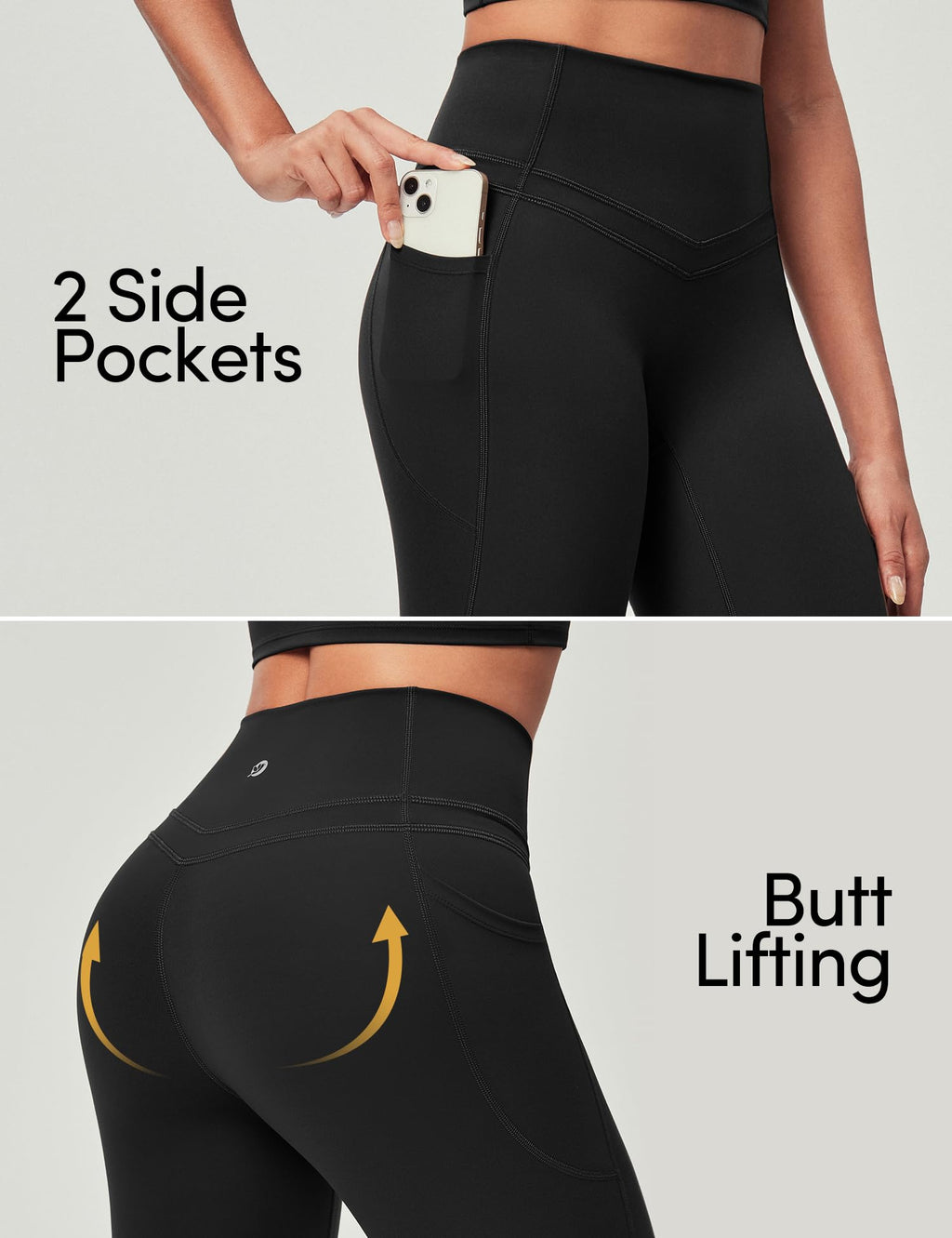 Women's High Waist Compression Leggings with Pockets