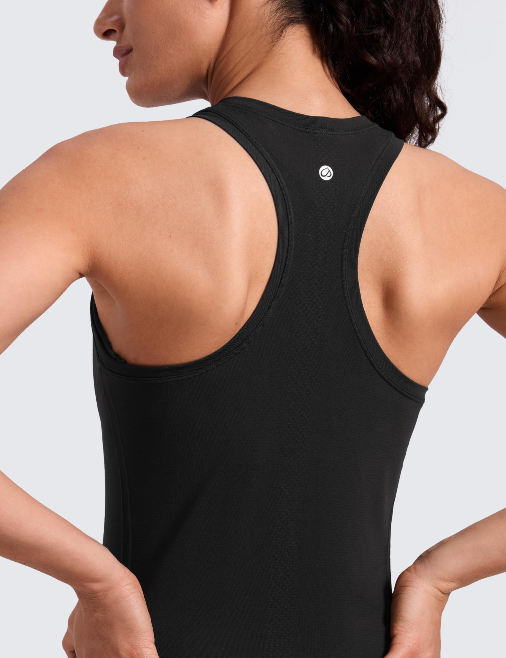 CRZ YOGA Seamless Racerback Tank Waist Length