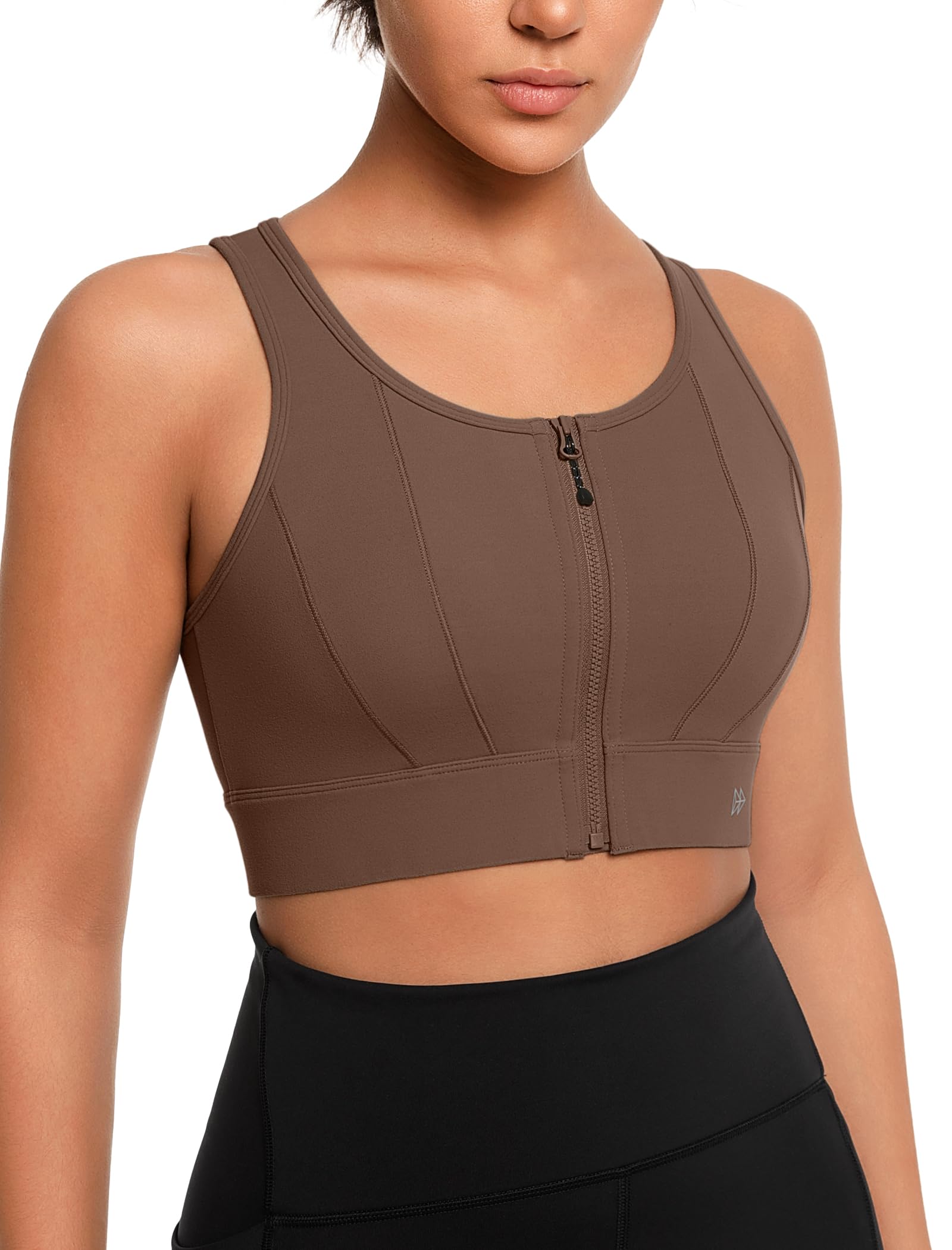 Yvette Front Closure High Impact Sports Bra for Women