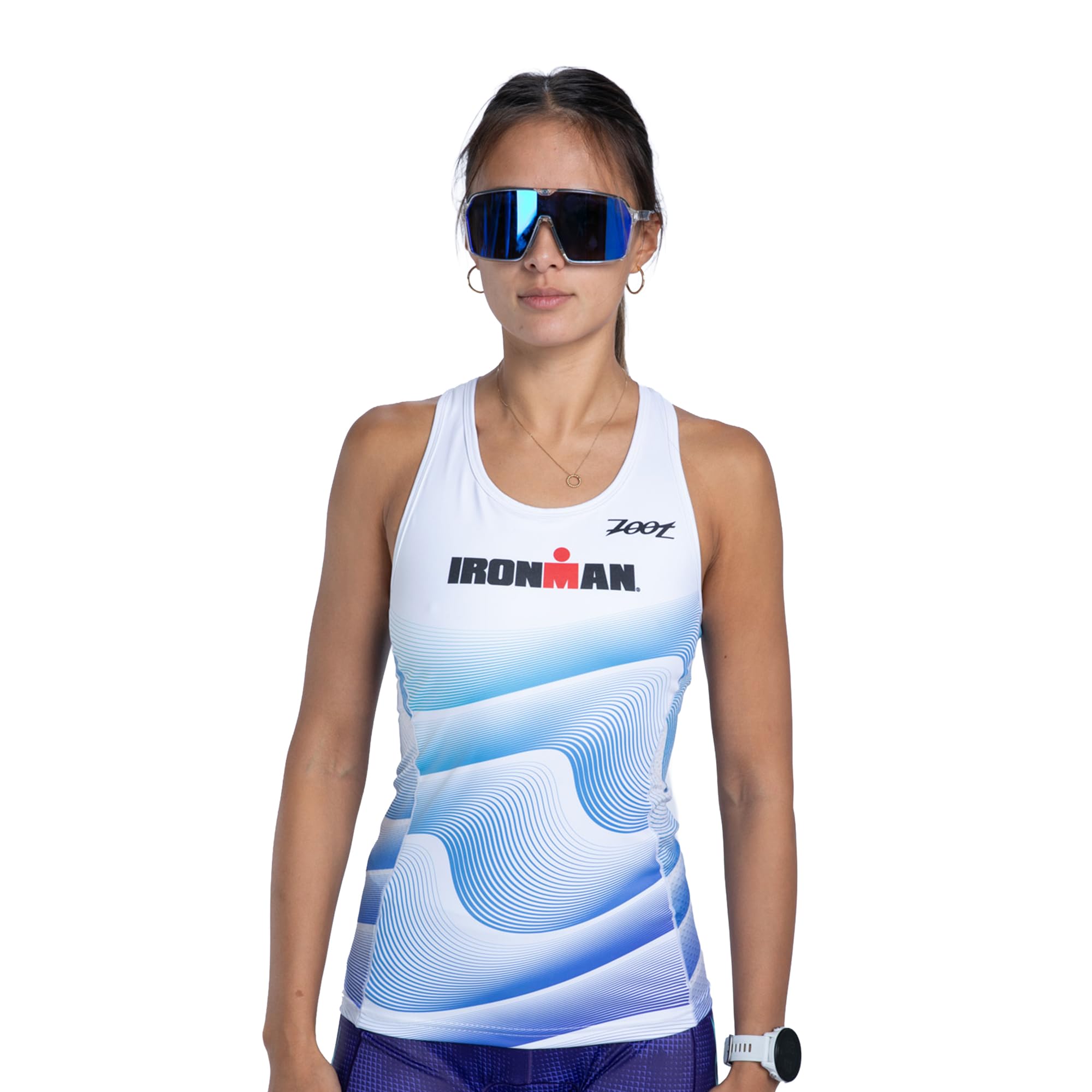 Zoot Women’s LTD Racerback Triathlon Tank Top, Sleeveless Tank for Racing & Endurance Training, Built-in Bra & Rear Pockets