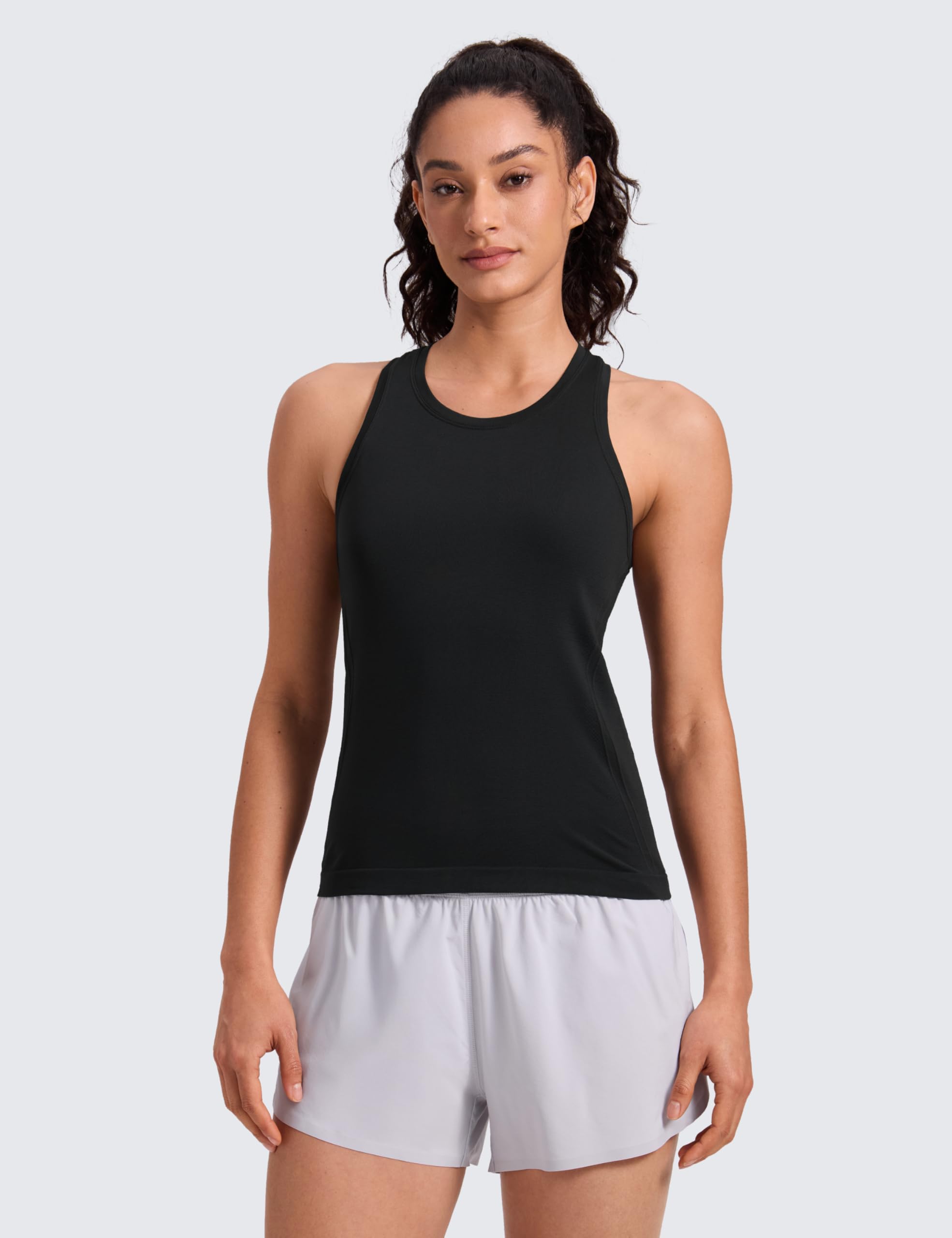 CRZ YOGA Seamless Racerback Tank Waist Length