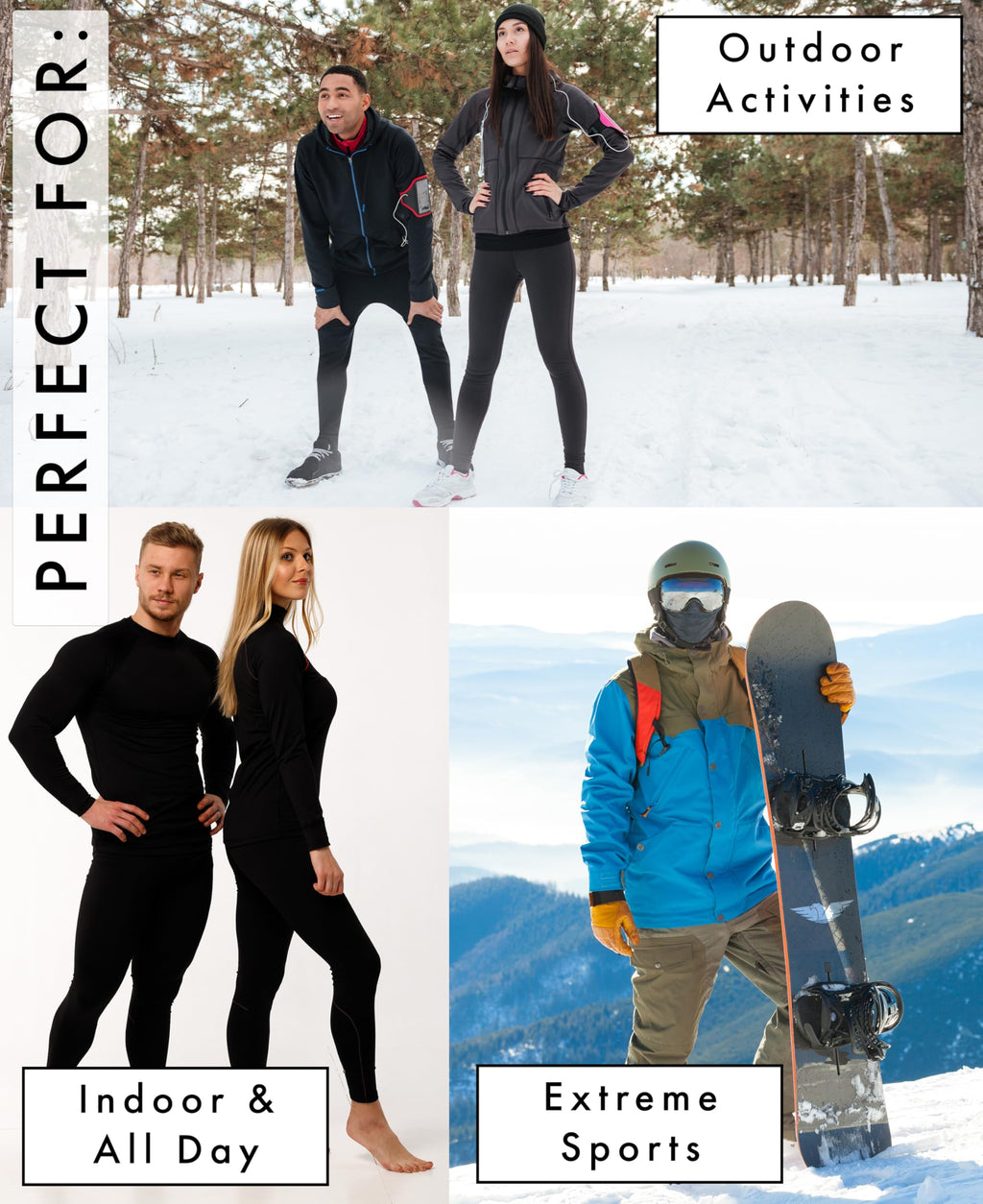 Men's Cotton Thermal Underwear Base Layer Set