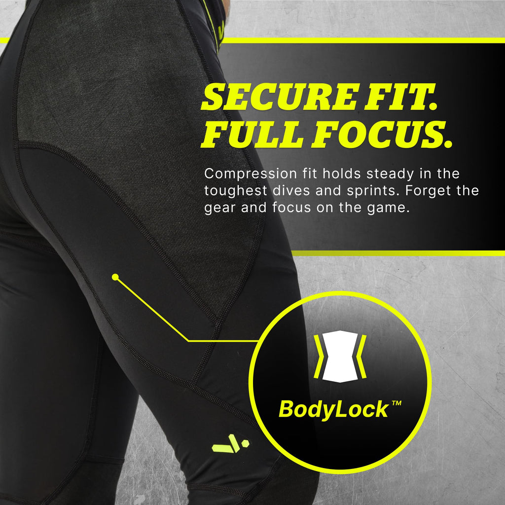 Men's Compression Soccer Leggings with Shin Pockets