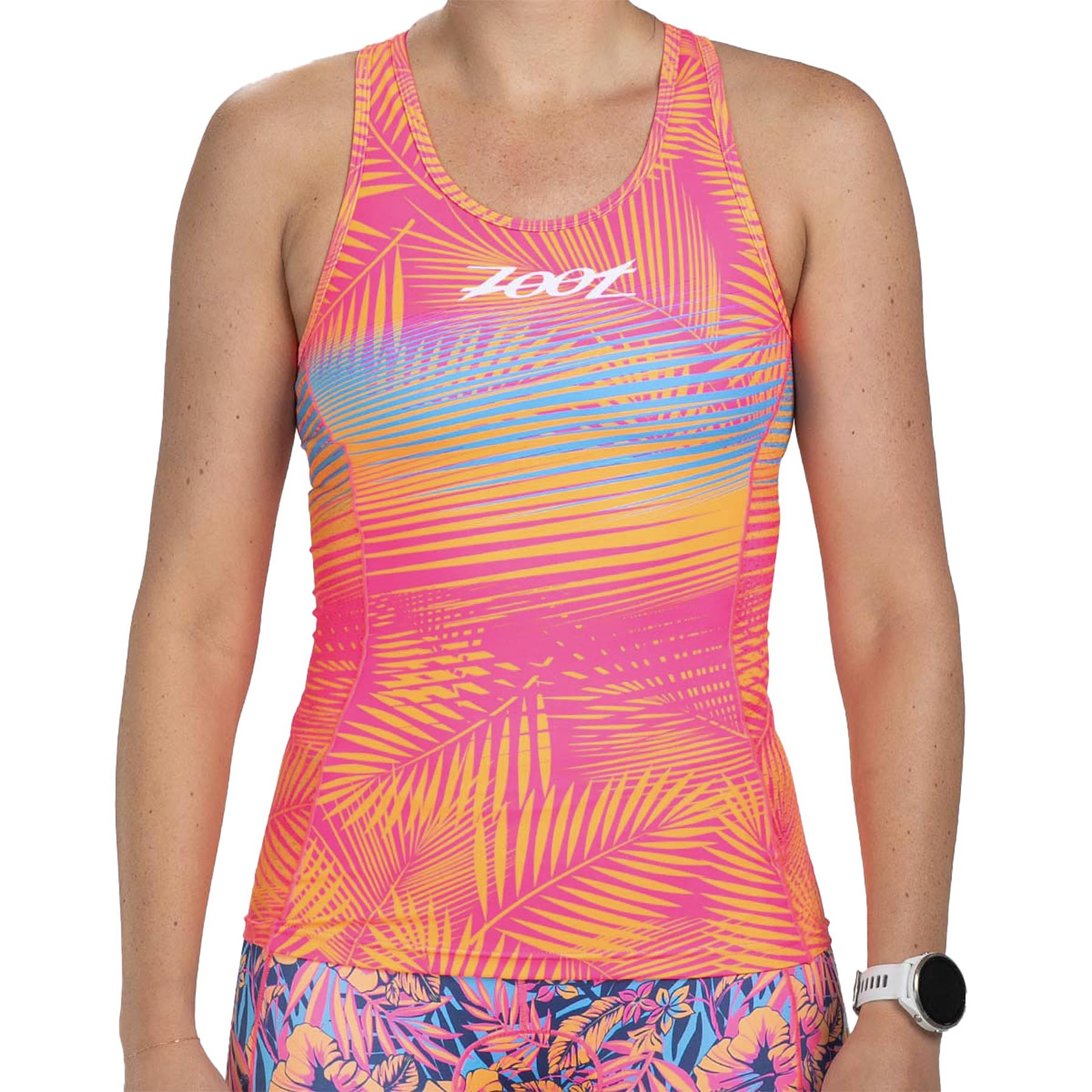 Zoot Women’s LTD Racerback Triathlon Tank Top, Sleeveless Tank for Racing & Endurance Training, Built-in Bra & Rear Pockets
