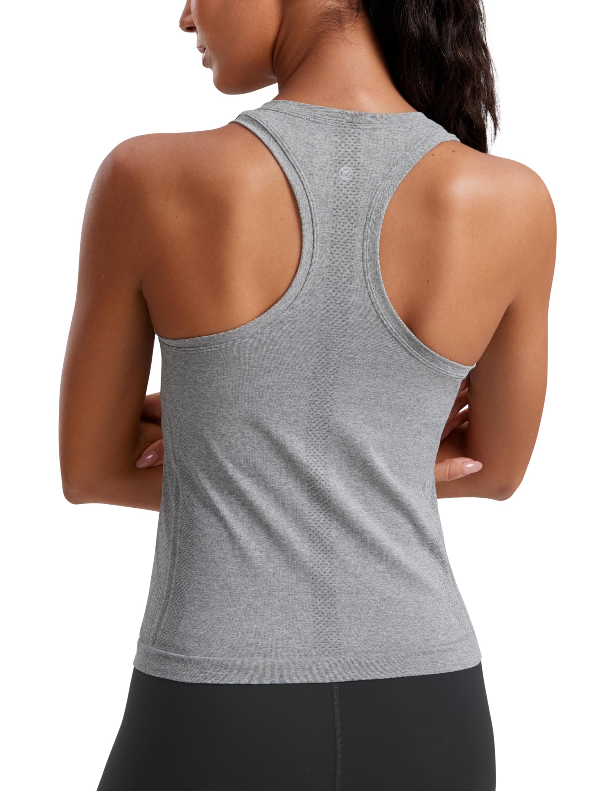 CRZ YOGA Seamless Racerback Tank Waist Length