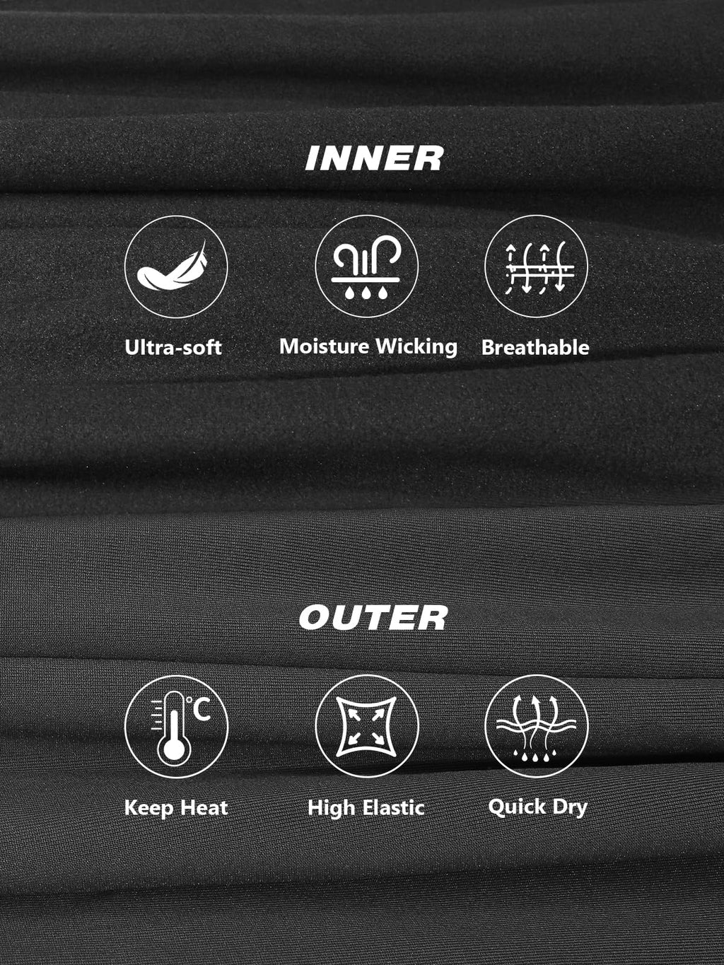 Men's Fleece Lined Thermal Base Layer Set