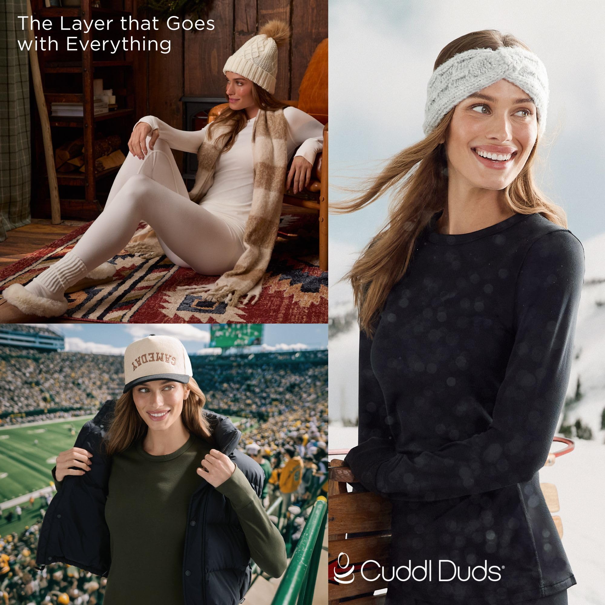 Women's Fleece Lined Thermal Base Layer Set