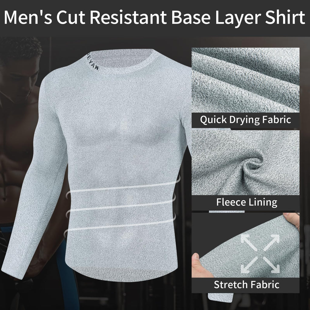 Unisex Cut Resistant Compression Base Layer Shirt