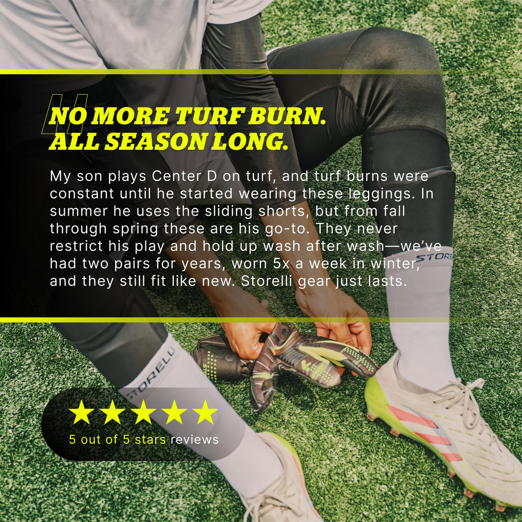 Men's Compression Soccer Leggings with Shin Pockets