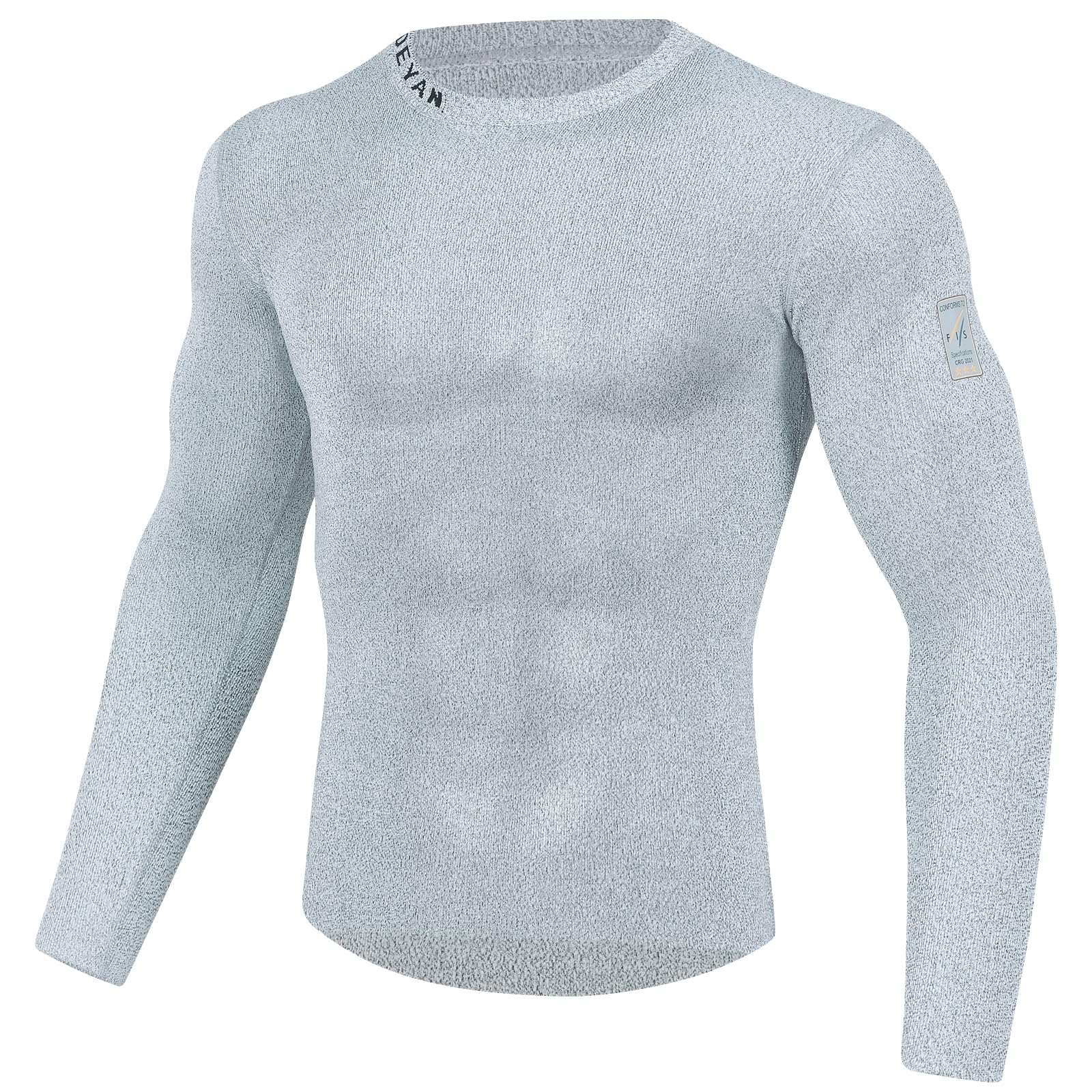 DEYAN Cut Resistant Base Layer Shirt, Level-4 Cut-Proof Protection, Unisex Athletic Compression Top
